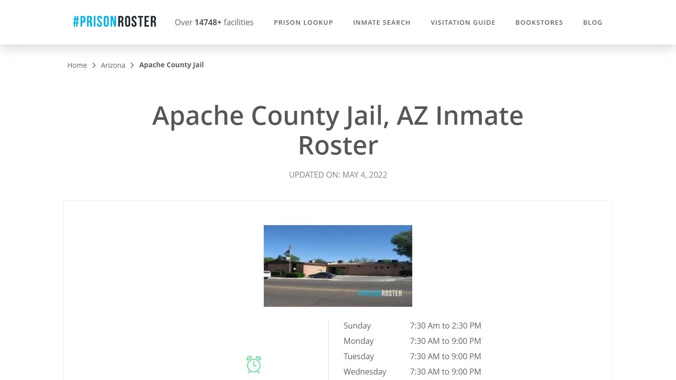 Apache County Jail, AZ Inmate Roster - Prisonroster