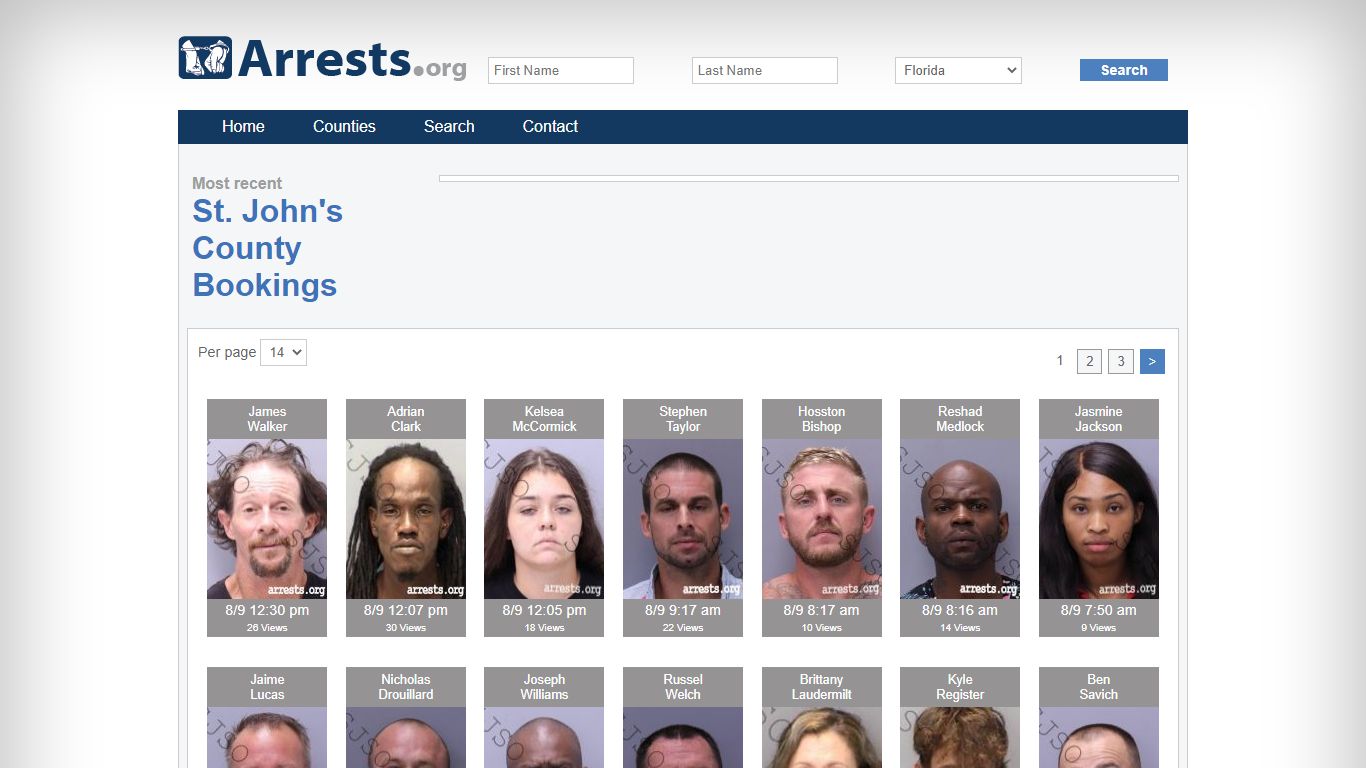 St. John's County Arrests and Inmate Search